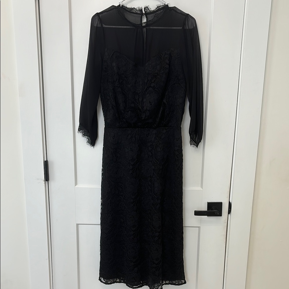 Elegant Black Lace Dress